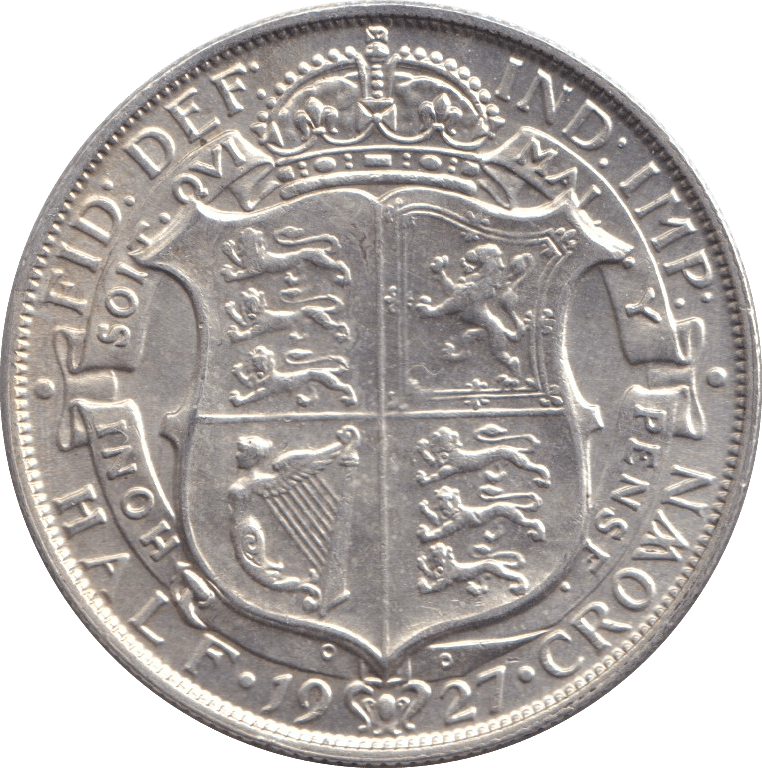 1927 HALFCROWN ( UNC ) - HALFCROWN - Cambridgeshire Coins