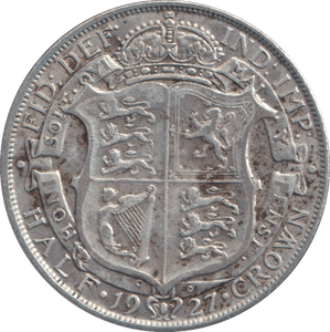 1927 HALFCROWN ( VF ) - HALFCROWN - Cambridgeshire Coins