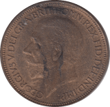 1927 HALFPENNY (UNC) - HALFPENNY - Cambridgeshire Coins