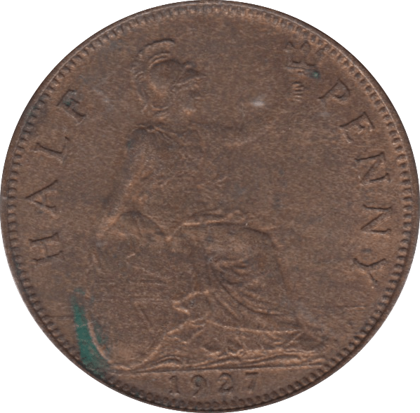 1927 HALFPENNY (UNC) - HALFPENNY - Cambridgeshire Coins