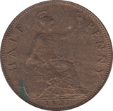 1927 HALFPENNY (UNC) - HALFPENNY - Cambridgeshire Coins