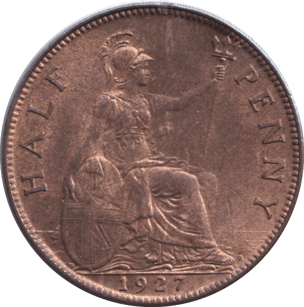 1927 HALFPENNY ( VF ) - HALFPENNY - Cambridgeshire Coins