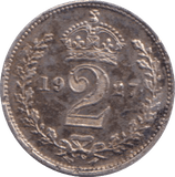 1927 MAUNDY TWOPENCE ( UNC ) - MAUNDY TWOPENCE - Cambridgeshire Coins