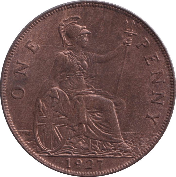 1927 PENNY ( AUNC ) - PENNY - Cambridgeshire Coins