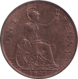1927 PENNY ( AUNC ) - PENNY - Cambridgeshire Coins
