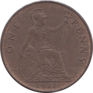 1927 PENNY ( UNC ) - Penny - Cambridgeshire Coins