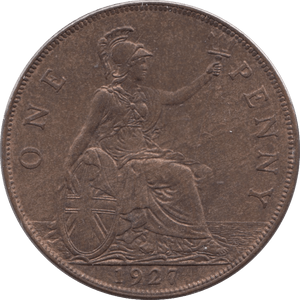 1927 PENNY ( UNC ) - Penny - Cambridgeshire Coins