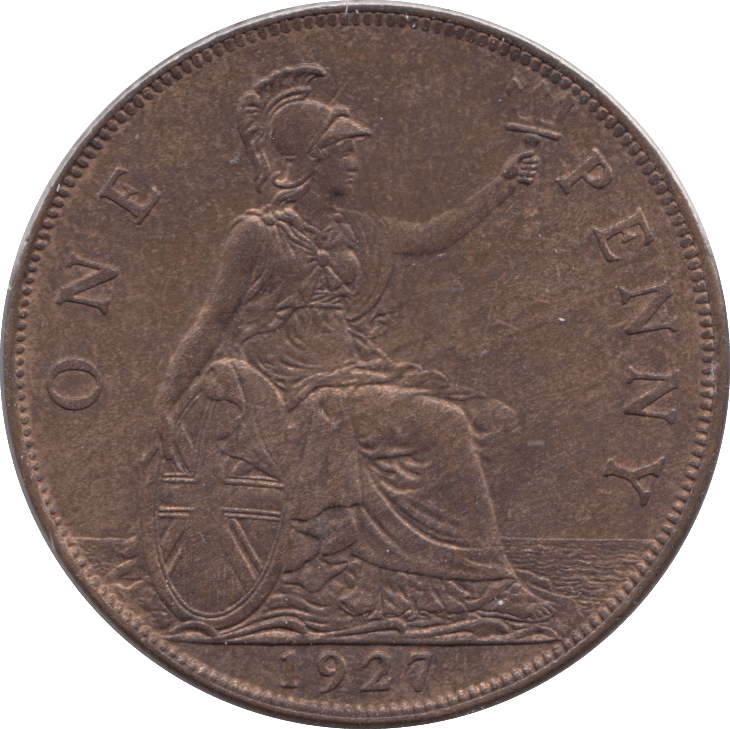 1927 PENNY ( UNC ) - Penny - Cambridgeshire Coins