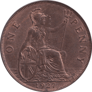 1927 PENNY ( UNC ) - PENNY - Cambridgeshire Coins