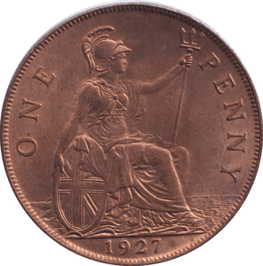 1927 PENNY ( UNC ) - Penny - Cambridgeshire Coins