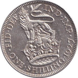 1927 SHILLING ( AUNC ) - SHILLING - Cambridgeshire Coins