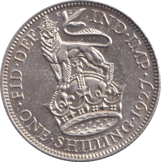 1927 SHILLING ( AUNC ) - SHILLING - Cambridgeshire Coins