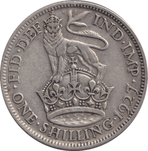 1927 SHILLING ( FINE ) - SHILLING - Cambridgeshire Coins