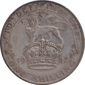 1927 SHILLING ( FINE ) - SHILLING - Cambridgeshire Coins