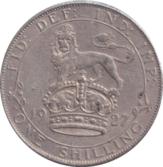 1927 SHILLING ( VF ) - SHILLING - Cambridgeshire Coins