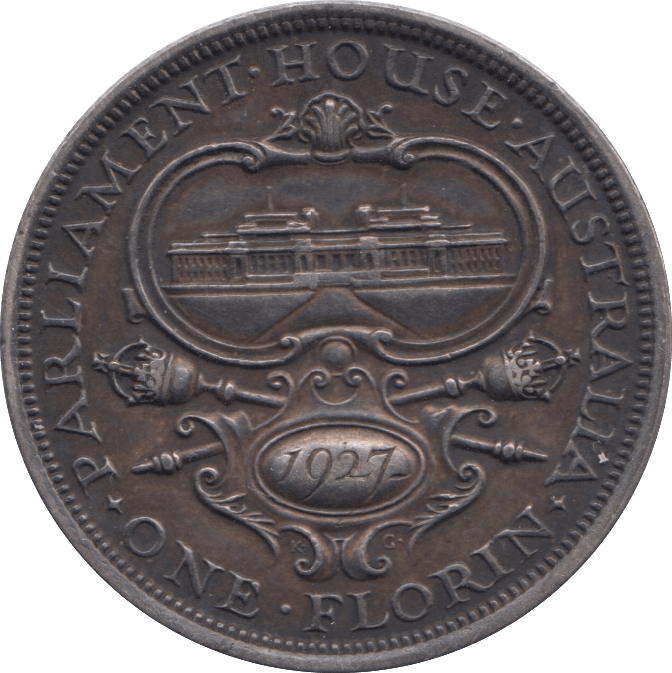 1927 SILVER FLORIN ( AUSTRALIA ) - SILVER WORLD COINS - Cambridgeshire Coins
