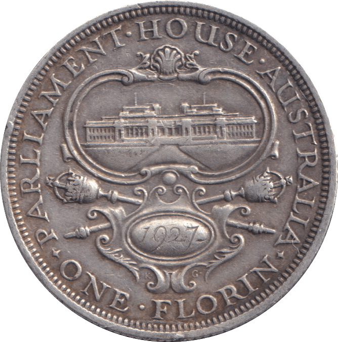 1927 SILVER FLORIN AUSTRALIA - SILVER WORLD COINS - Cambridgeshire Coins