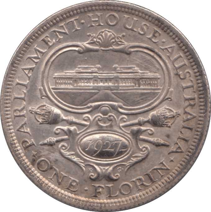 1927 SILVER FLORIN AUSTRALIA - SILVER WORLD COINS - Cambridgeshire Coins