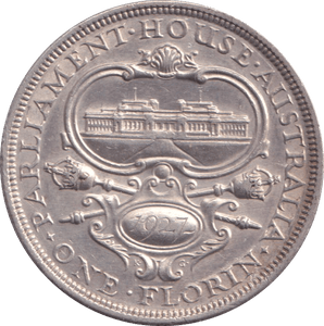 1927 SILVER FLORIN AUSTRALIA - SILVER WORLD COINS - Cambridgeshire Coins