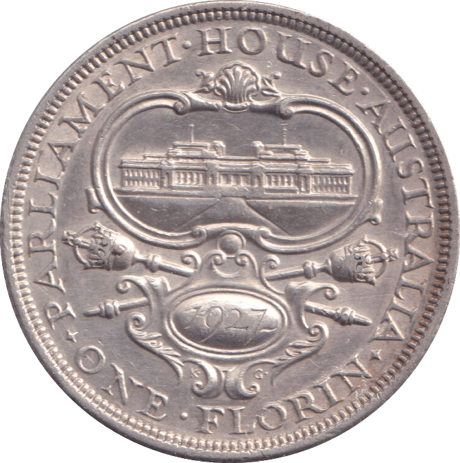 1927 SILVER FLORIN AUSTRALIA - SILVER WORLD COINS - Cambridgeshire Coins