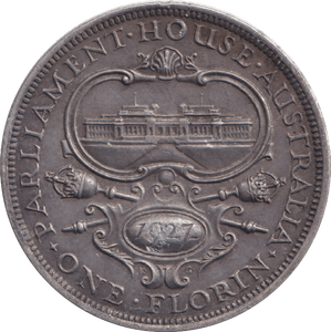 1927 SILVER FLORIN AUSTRALIA - SILVER WORLD COINS - Cambridgeshire Coins