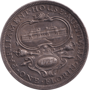 1927 SILVER FLORIN AUSTRALIA - SILVER WORLD COINS - Cambridgeshire Coins