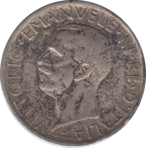 1927 SILVER ITALY 5 LIRA - SILVER WORLD COINS - Cambridgeshire Coins