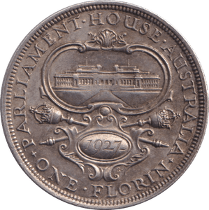 1927 SILVER ONE FLORIN AUSTRALIA - WORLD COINS - Cambridgeshire Coins