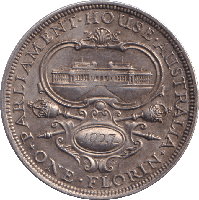 1927 SILVER ONE FLORIN AUSTRALIA - WORLD COINS - Cambridgeshire Coins