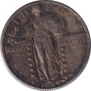 1927 SILVER QUARTER DOLLAR USA - SILVER WORLD COINS - Cambridgeshire Coins