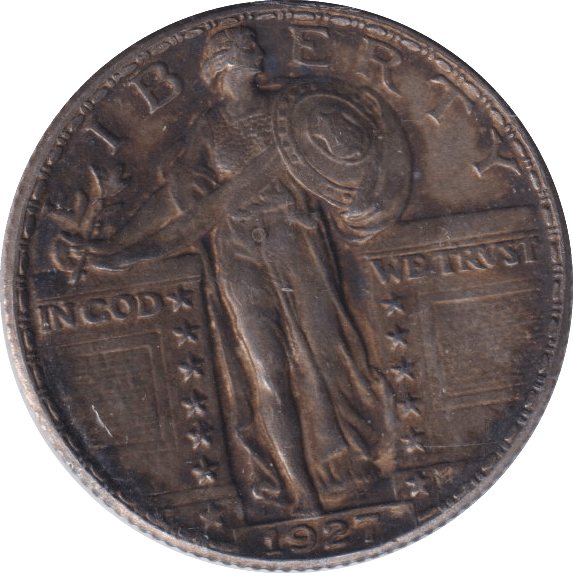 1927 SILVER QUARTER DOLLAR USA - SILVER WORLD COINS - Cambridgeshire Coins