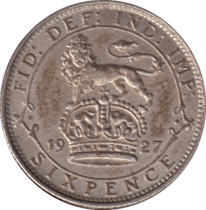 1927 SIXPENCE (AUNC) - SIXPENCE - Cambridgeshire Coins