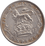 1927 SIXPENCE ( EF ) - SIXPENCE - Cambridgeshire Coins