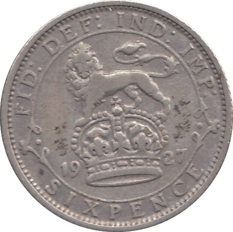 1927 SIXPENCE ( FINE ) - SIXPENCE - Cambridgeshire Coins