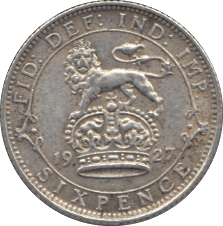1927 SIXPENCE ( GVF ) - SIXPENCE - Cambridgeshire Coins