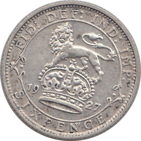 1927 SIXPENCE ( GVF ) - SIXPENCE - Cambridgeshire Coins