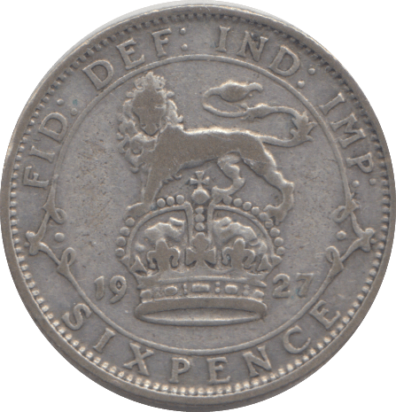 1927 SIXPENCE ( NF ) - SIXPENCE - Cambridgeshire Coins