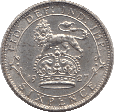 1927 SIXPENCE ( UNC ) 1 - SIXPENCE - Cambridgeshire Coins