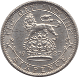 1927 SIXPENCE ( UNC ) 1 - SIXPENCE - Cambridgeshire Coins