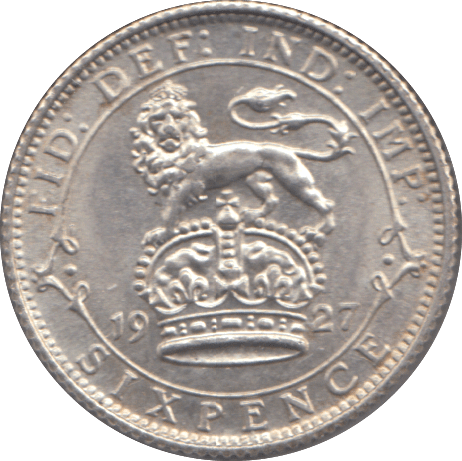 1927 SIXPENCE ( UNC ) - SIXPENCE - Cambridgeshire Coins