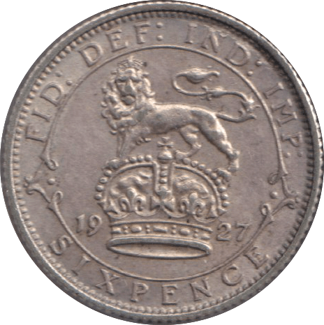 1927 SIXPENCE ( VF ) - SIXPENCE - Cambridgeshire Coins