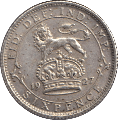 1927 SIXPENCE ( VF ) - SIXPENCE - Cambridgeshire Coins