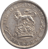 1927 SIXPENCE ( VF ) - SIXPENCE - Cambridgeshire Coins