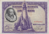 1928 100 PESTAS BANKNOTE SPAIN REF-1633 - WORLD BANKNOTES - Cambridgeshire Coins