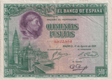 1928 500 PESTAS BANKNOTE SPAIN REF-1616 - WORLD BANKNOTES - Cambridgeshire Coins