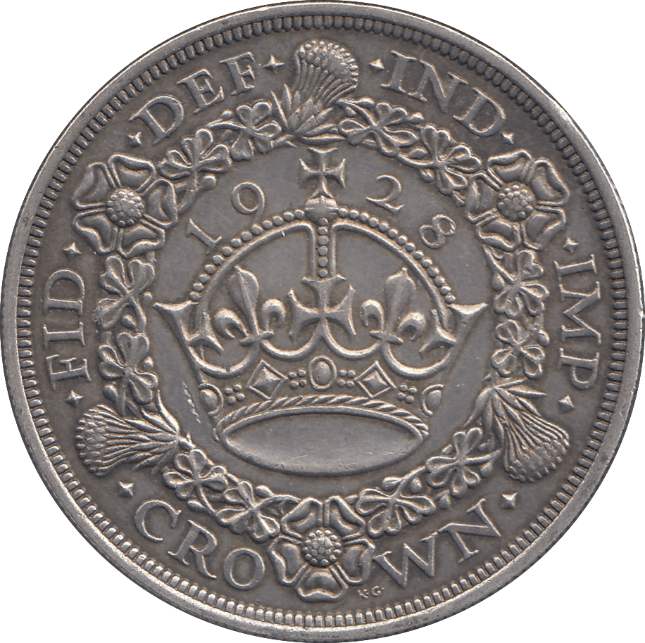 1928 CROWN ( EF ) WREATH - CROWN - Cambridgeshire Coins