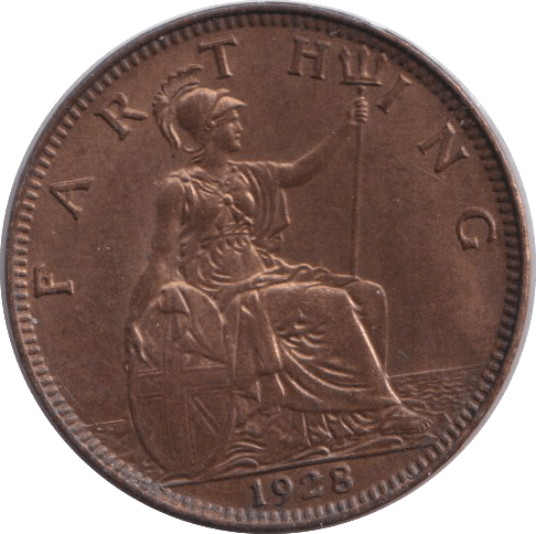 1928 FARTHING ( AUNC ) - FARTHING - Cambridgeshire Coins