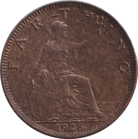 1928 FARTHING ( EF ) - FARTHING - Cambridgeshire Coins