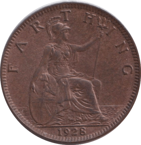 1928 FARTHING ( EF ) - FARTHING - Cambridgeshire Coins