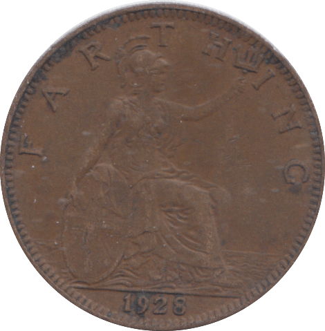 1928 FARTHING ( GVF ) - FARTHING - Cambridgeshire Coins